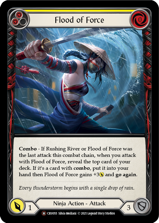 Flood of Force (Rainbow Foil) [CRU055-RF] Unlimited Rainbow Foil | Devastation Store