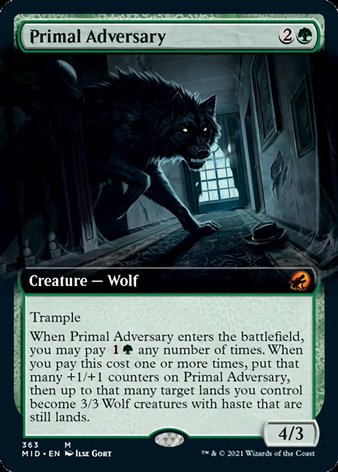 Primal Adversary (Extended) [Innistrad: Midnight Hunt] | Devastation Store