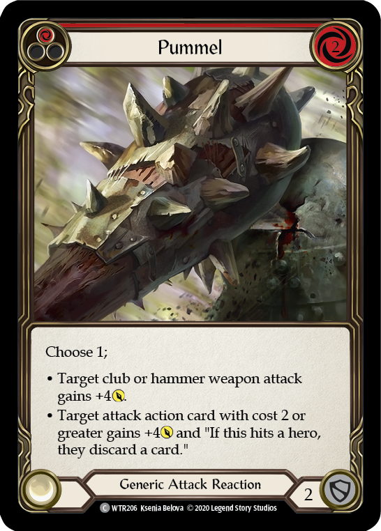 Pummel (Red) [WTR206] Unlimited Edition Rainbow Foil - Devastation Store | Devastation Store