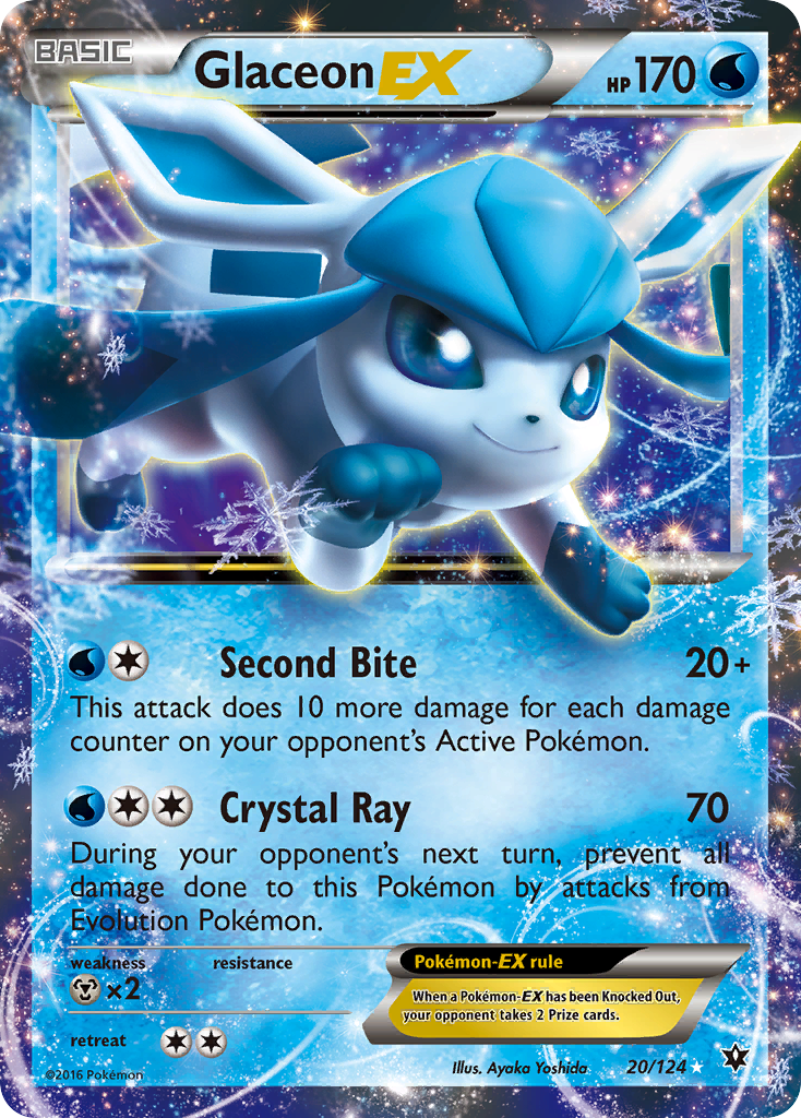 Glaceon EX (20/124) [XY: Fates Collide] | Devastation Store