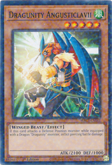 Dragunity Angusticlavii (Duel Terminal) [HAC1-EN161] Common | Devastation Store
