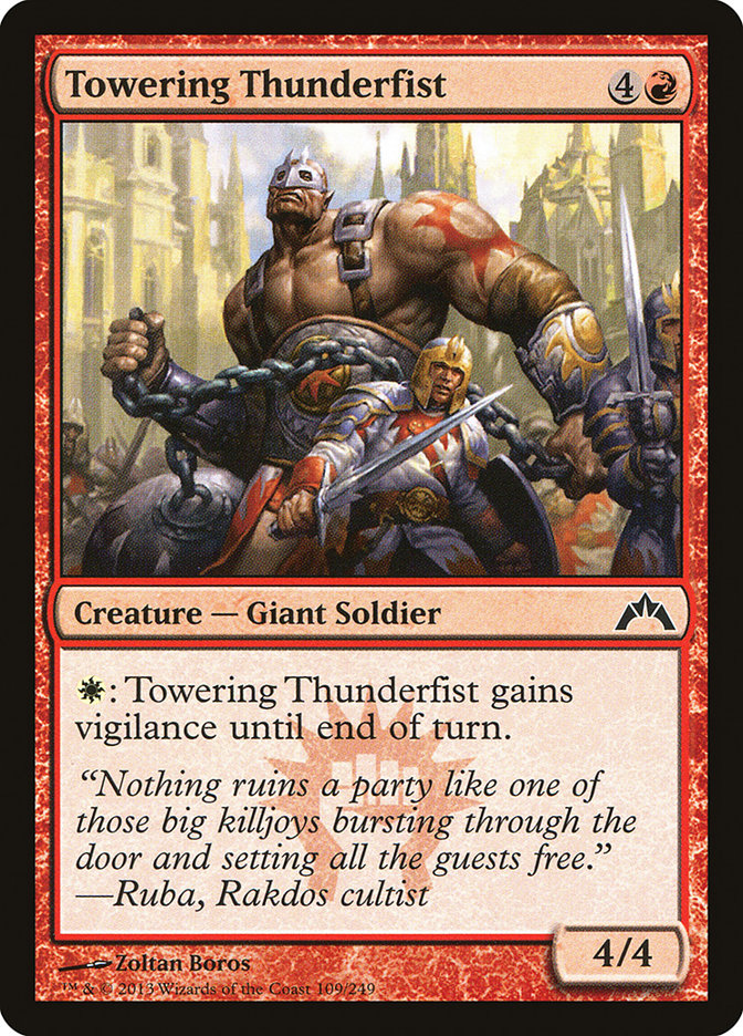 Towering Thunderfist [Gatecrash] | Devastation Store