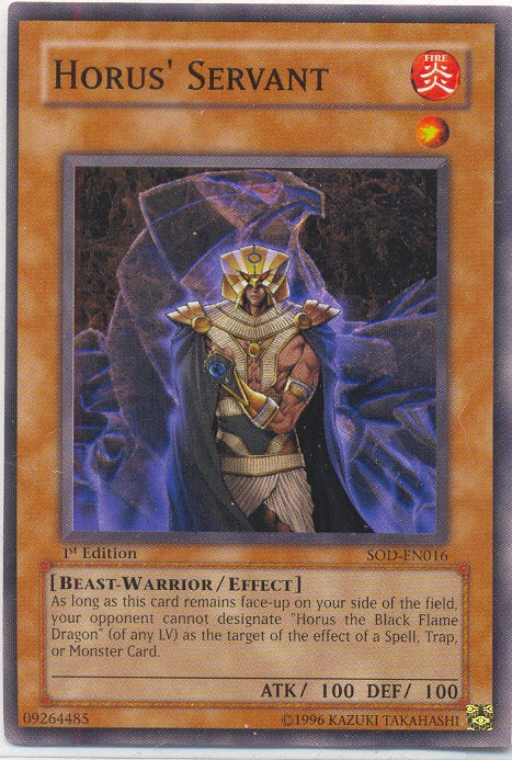 Horus' Servant [SOD-EN016] Common | Devastation Store