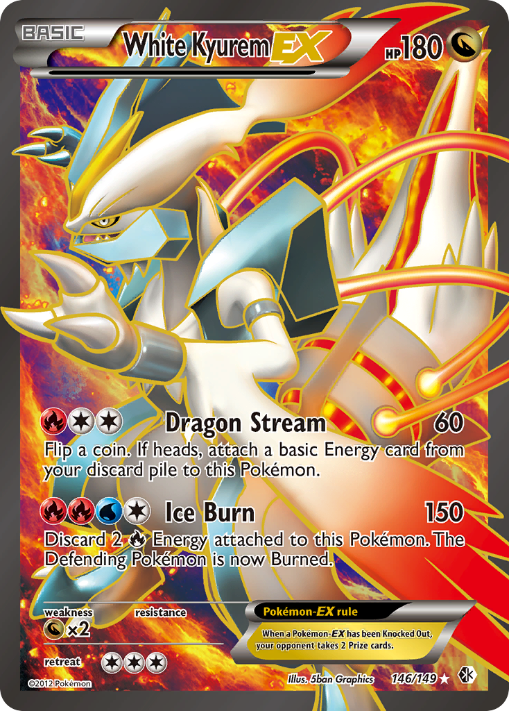 White Kyurem EX (146/149) [Black & White: Boundaries Crossed] | Devastation Store