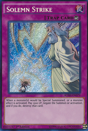 Solemn Strike [BOSH-EN079] Secret Rare | Devastation Store