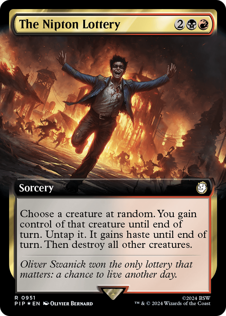 The Nipton Lottery (Extended Art) (Surge Foil) [Fallout] | Devastation Store