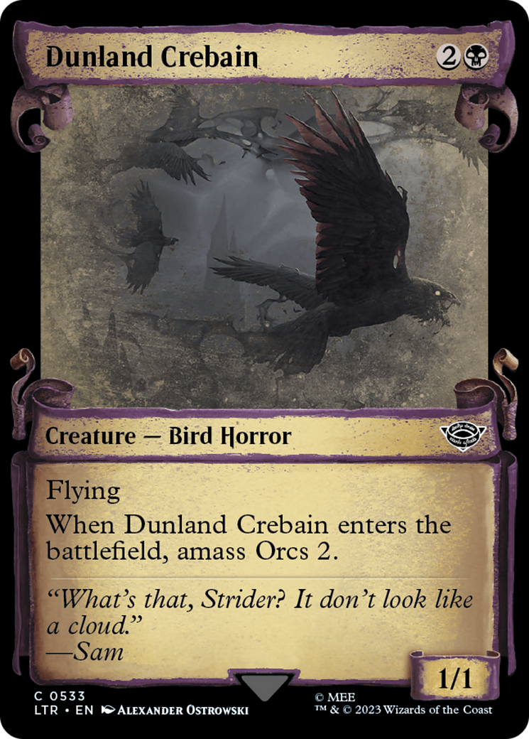 Dunland Crebain [The Lord of the Rings: Tales of Middle-Earth Showcase Scrolls] | Devastation Store