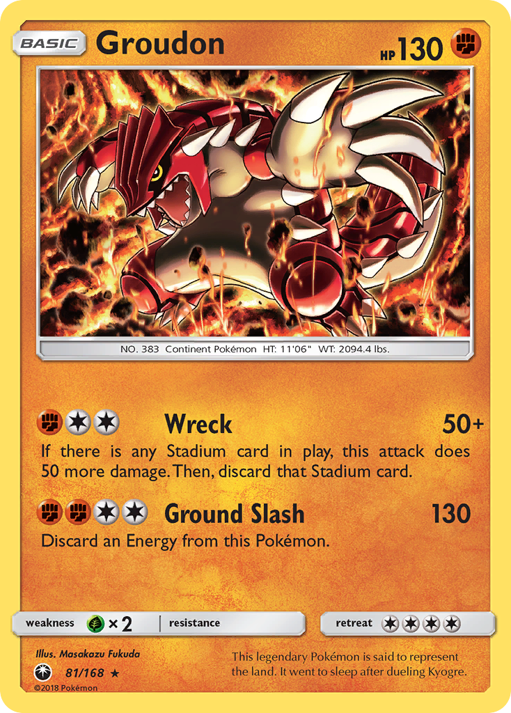 Groudon (81/168) [Sun & Moon: Celestial Storm] | Devastation Store