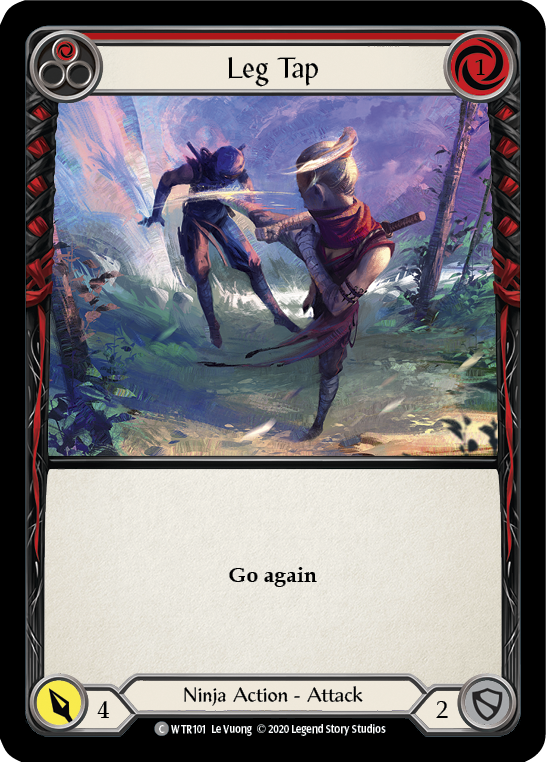 Leg Tap (Red) [WTR101] Unlimited Edition Rainbow Foil - Devastation Store | Devastation Store