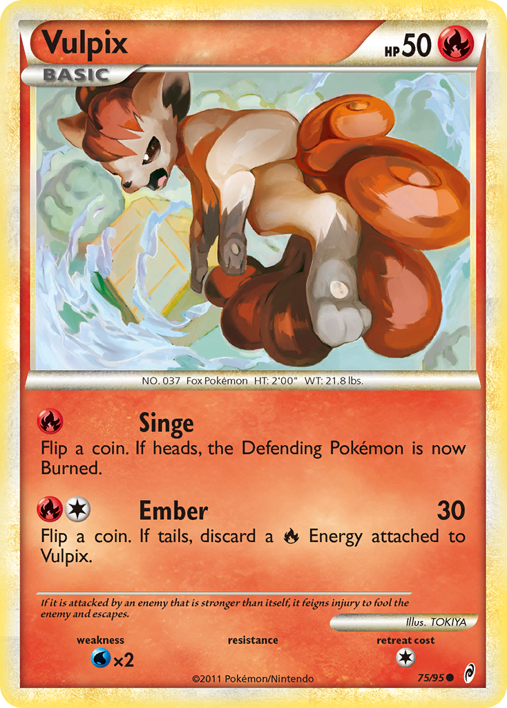 Vulpix (75/95) [HeartGold & SoulSilver: Call of Legends] | Devastation Store