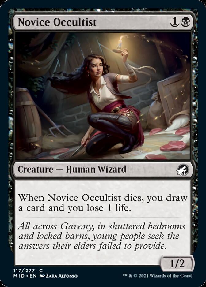 Novice Occultist [Innistrad: Midnight Hunt] | Devastation Store