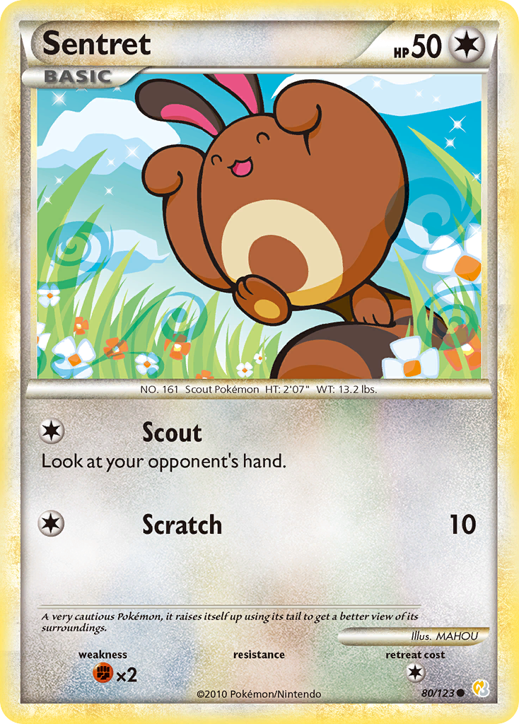 Sentret (80/123) [HeartGold & SoulSilver: Base Set] | Devastation Store