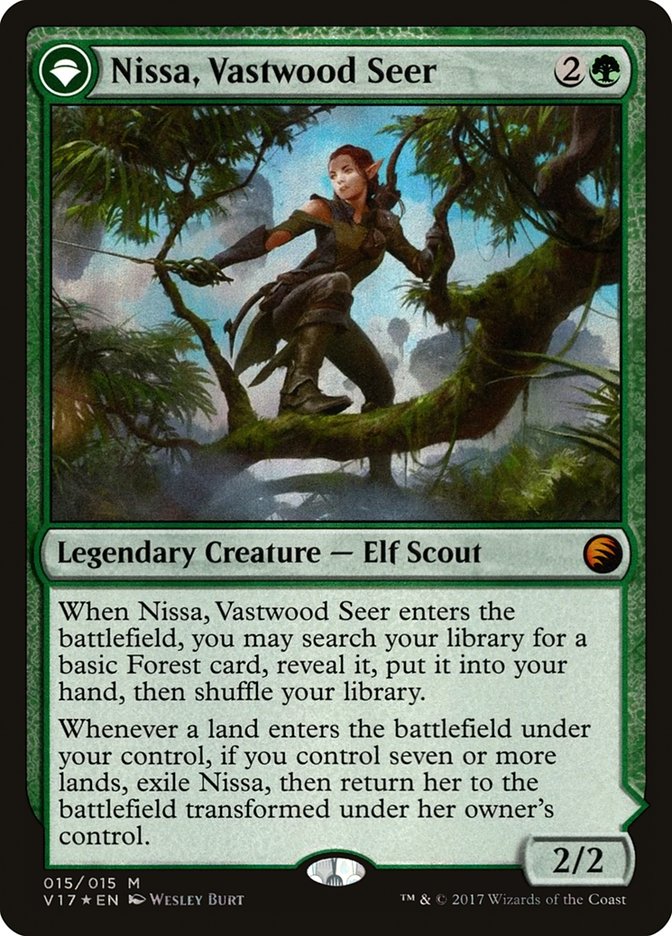 Nissa, Vastwood Seer // Nissa, Sage Animist [From the Vault: Transform] - Devastation Store | Devastation Store