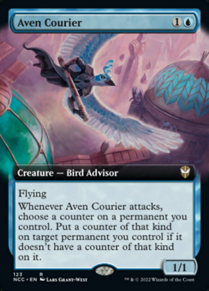 Aven Courier (Extended Art) [Streets of New Capenna Commander] | Devastation Store