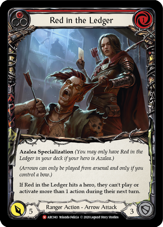 Red in the Ledger [ARC043] Unlimited Edition Rainbow Foil - Devastation Store | Devastation Store
