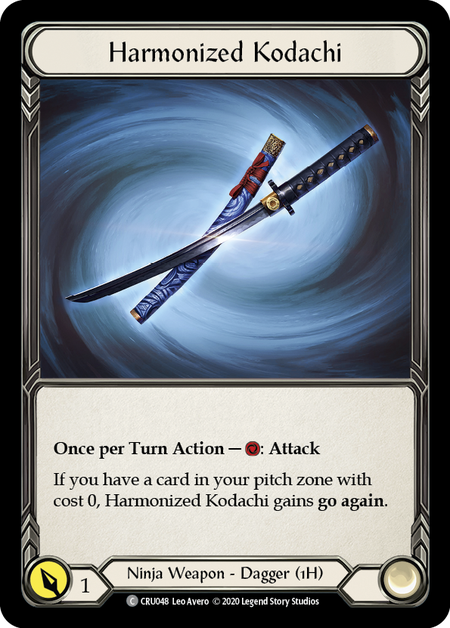 Harmonized Kodachi (Rainbow Foil) [CRU048-RF] Unlimited Rainbow Foil | Devastation Store