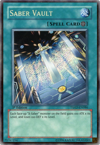 Saber Vault [TSHD-EN086] Secret Rare | Devastation Store