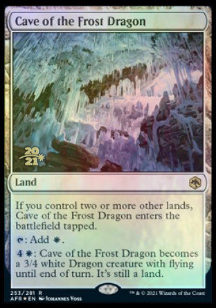 Cave of the Frost Dragon [Dungeons & Dragons: Adventures in the Forgotten Realms Prerelease Promos] | Devastation Store