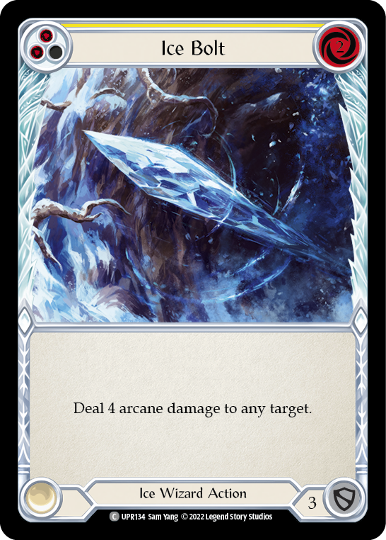 Ice Bolt (Yellow) [UPR134] (Uprising)  Rainbow Foil | Devastation Store