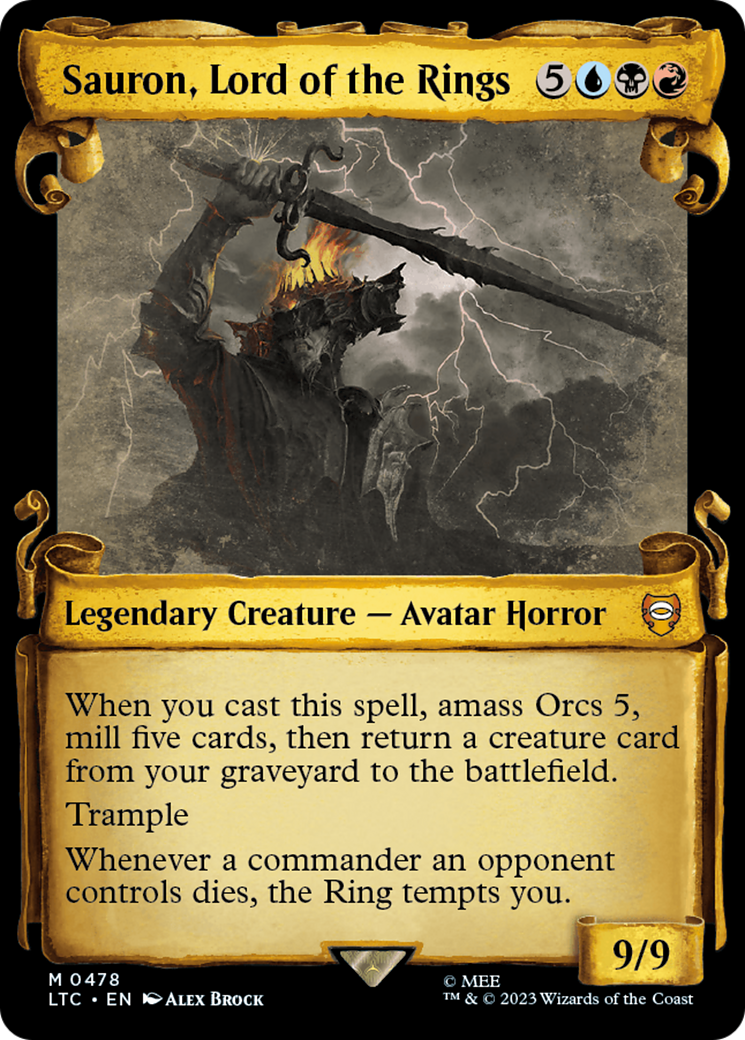 Sauron, Lord of the Rings [The Lord of the Rings: Tales of Middle-Earth Commander Showcase Scrolls] | Devastation Store