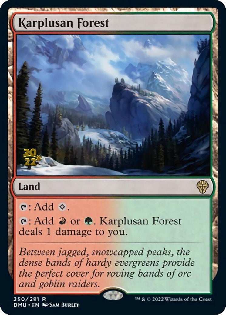 Karplusan Forest [Dominaria United Prerelease Promos] | Devastation Store