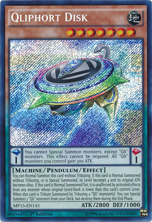 Qliphort Disk [MP15-EN145] Secret Rare | Devastation Store