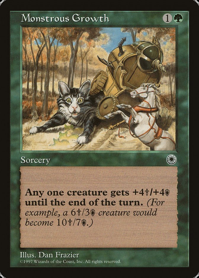 Monstrous Growth (No Flavor Text) [Portal] - Devastation Store | Devastation Store