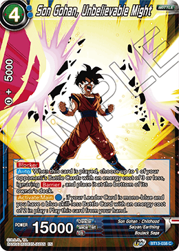 Son Gohan, Unbelievable Might (Common) [BT13-038] | Devastation Store