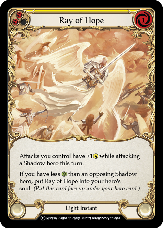 Ray of Hope (Rainbow Foil) [U-MON087-RF] Unlimited Edition Rainbow Foil | Devastation Store