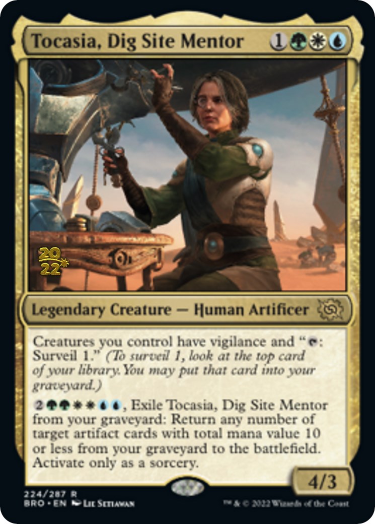 Tocasia, Dig Site Mentor [The Brothers' War Prerelease Promos] | Devastation Store