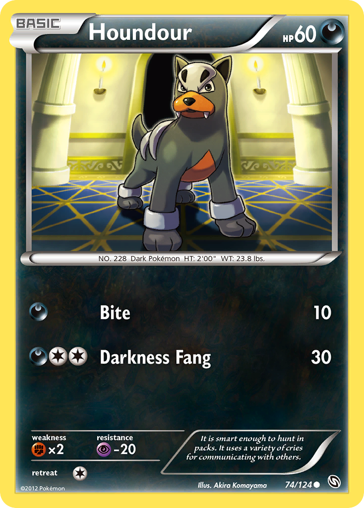 Houndour (74/124) [Black & White: Dragons Exalted] | Devastation Store