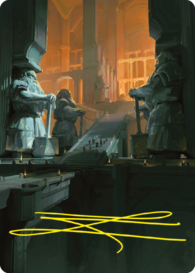 Mines of Moria Art Card (Gold-Stamped Signature) [The Lord of the Rings: Tales of Middle-earth Art Series] | Devastation Store