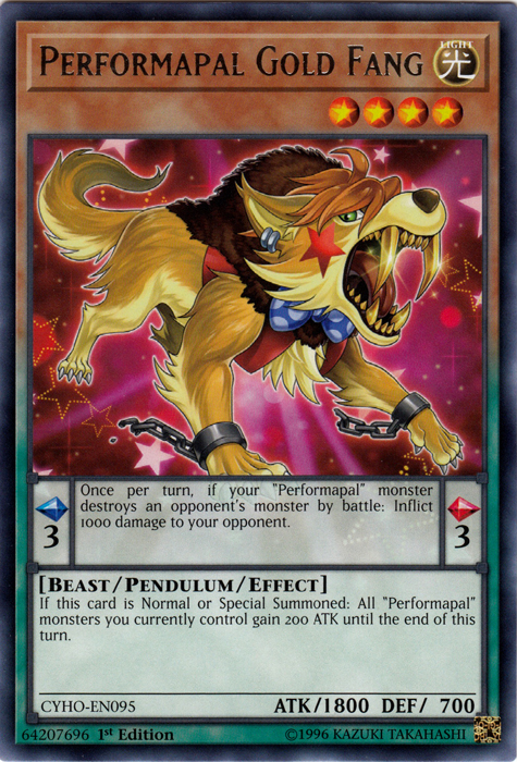 Performapal Gold Fang [CYHO-EN095] Rare | Devastation Store