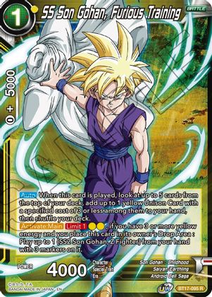 SS Son Gohan, Furious Training (BT17-095) [Ultimate Squad] | Devastation Store