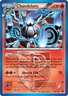 Chandelure (16/116) (Theme Deck Exclusive) [Black & White: Plasma Freeze] | Devastation Store