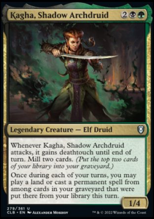 Kagha, Shadow Archdruid [Commander Legends: Battle for Baldur's Gate] | Devastation Store