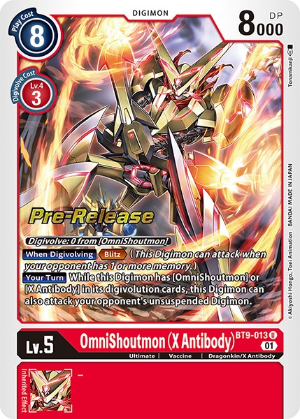 OmniShoutmon (X Antibody) [BT9-013] [X Record Pre-Release Promos] | Devastation Store