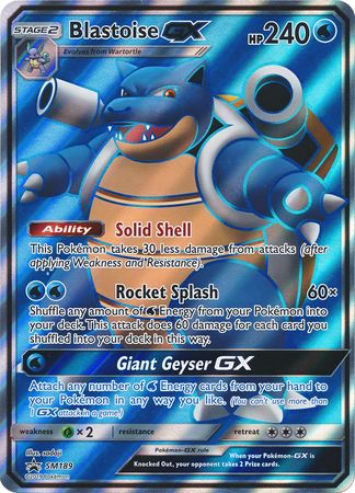 Blastoise GX (SM189) (Jumbo Card) [Sun & Moon: Black Star Promos] | Devastation Store