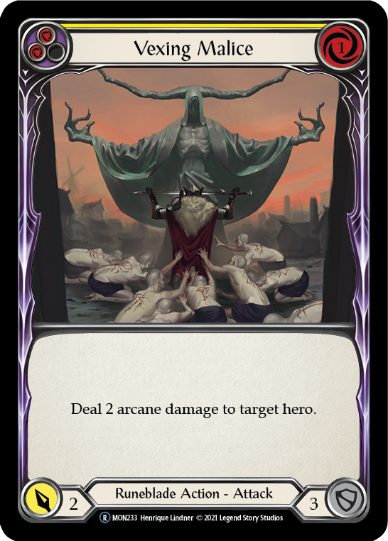 Vexing Malice (Yellow) [U-MON233] Unlimited Edition Normal | Devastation Store