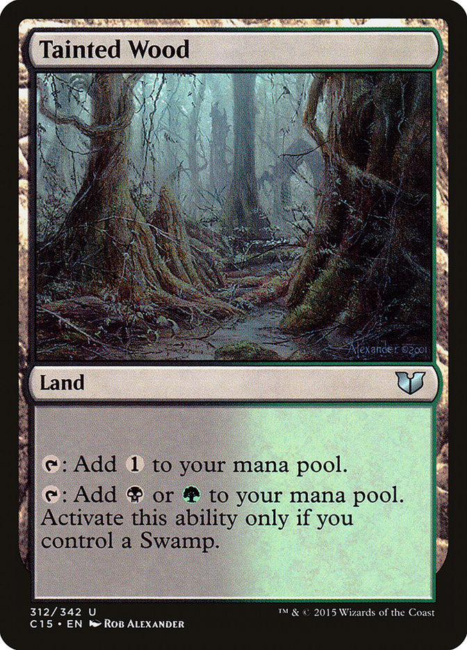 Tainted Wood [Commander 2015] | Devastation Store