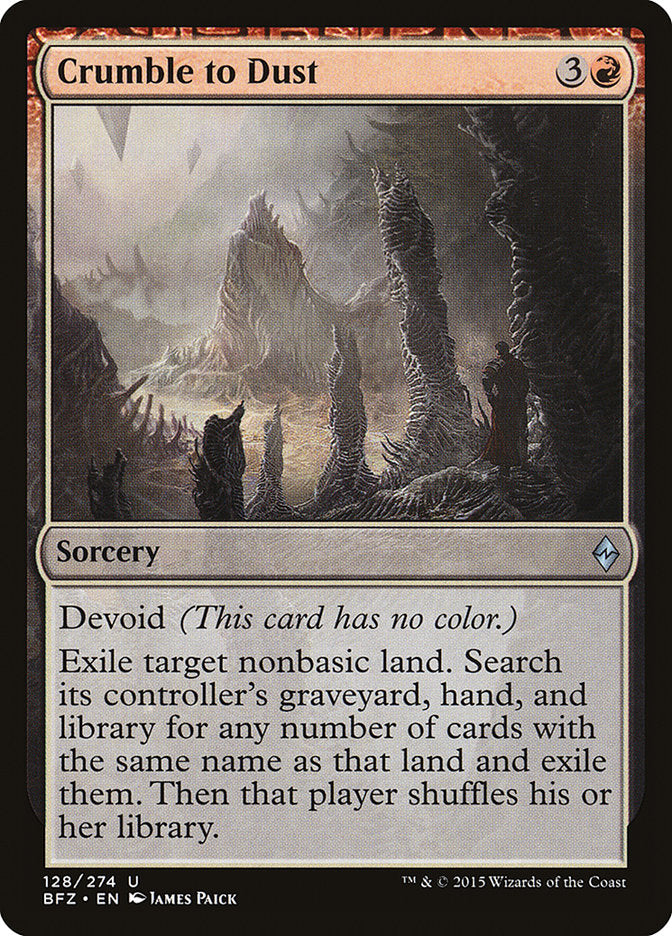 Crumble to Dust [Battle for Zendikar] - Devastation Store | Devastation Store