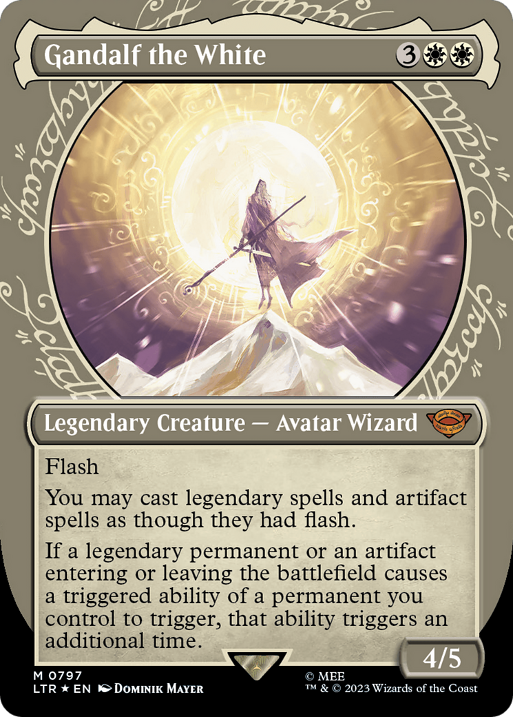 Gandalf the White (Showcase) (Surge Foil) [The Lord of the Rings: Tales of Middle-Earth] | Devastation Store