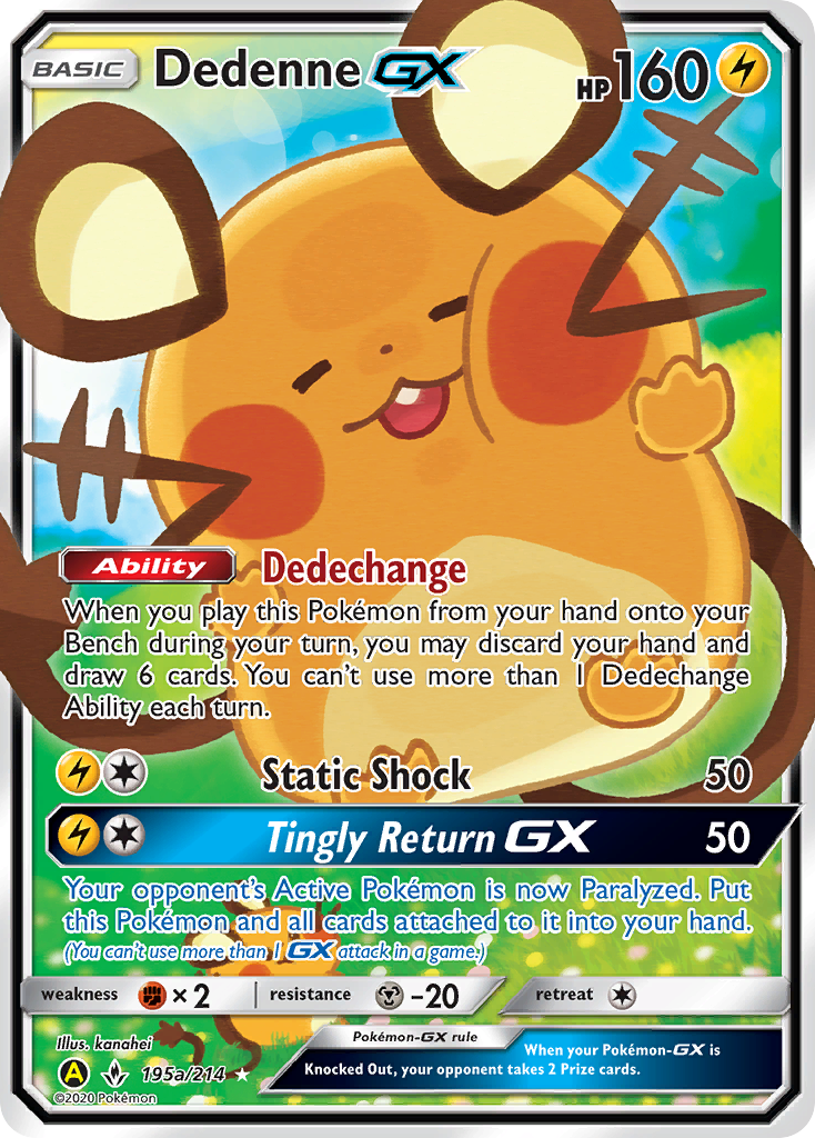 Dedenne GX (195a/214) [Alternate Art Promos] | Devastation Store