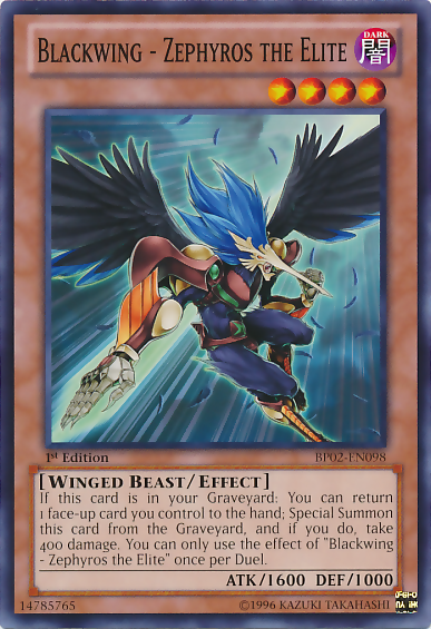 Blackwing - Zephyros the Elite [BP02-EN098] Mosaic Rare | Devastation Store