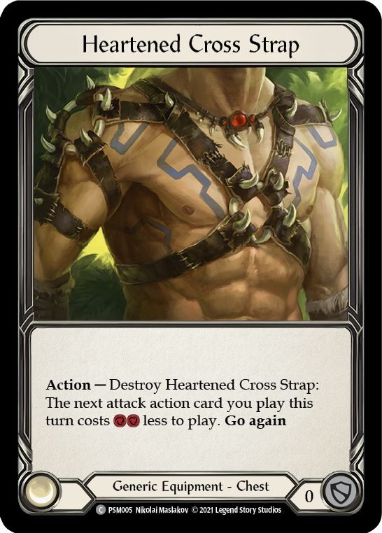 Heartened Cross Strap [PSM005] (Monarch Prism Blitz Deck) | Devastation Store