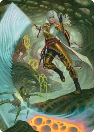 The Eternal Wanderer Art Card [Phyrexia: All Will Be One Art Series] | Devastation Store