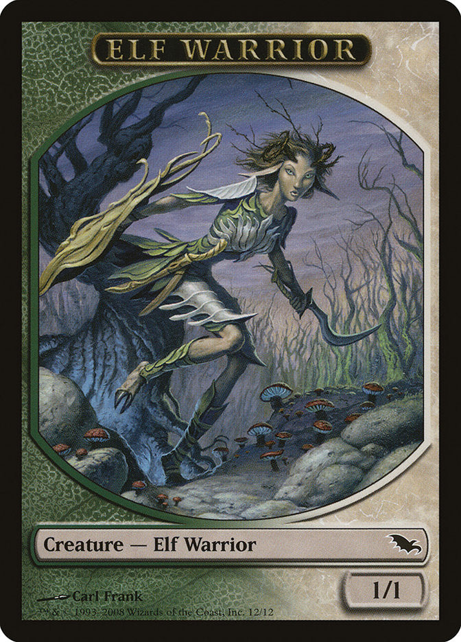 Elf Warrior (12/12) [Shadowmoor Tokens] - Devastation Store | Devastation Store