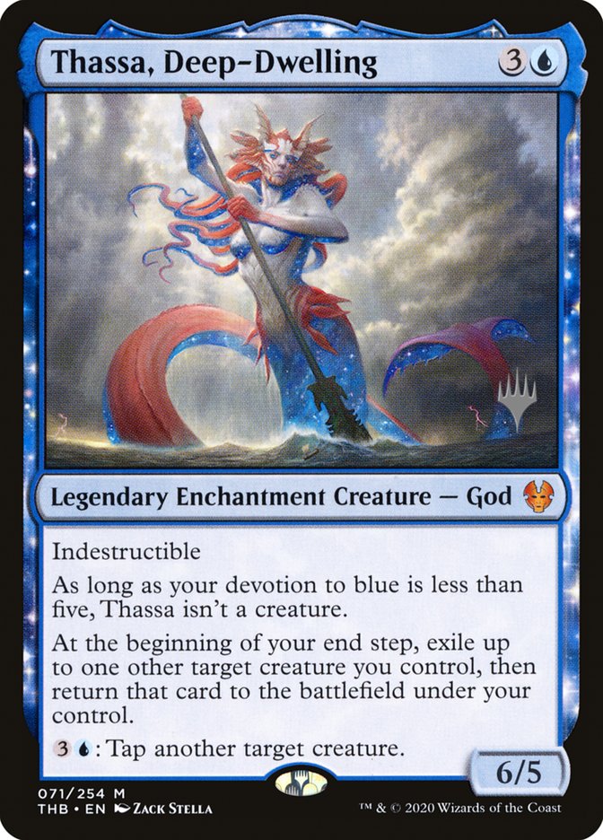 Thassa, Deep-Dwelling (Promo Pack) [Theros Beyond Death Promos] | Devastation Store