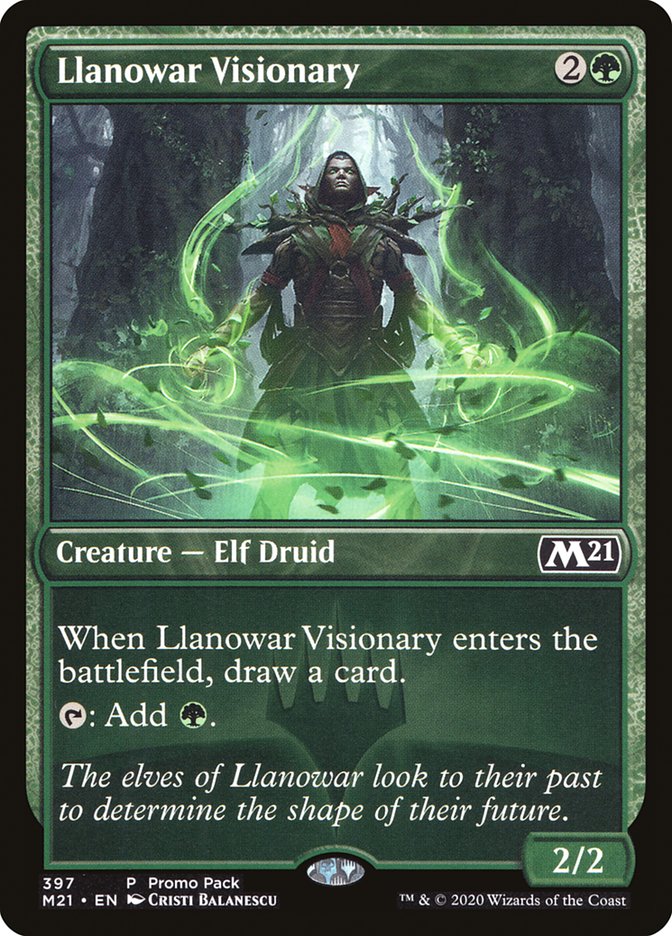 Llanowar Visionary (Promo Pack) [Core Set 2021 Promos] | Devastation Store