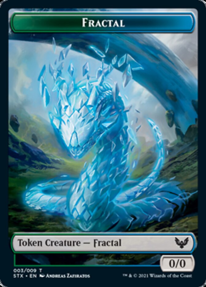 Fractal Token [Strixhaven: School of Mages Tokens] | Devastation Store